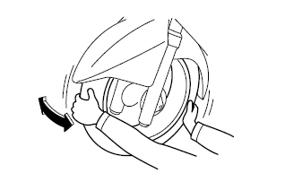 Checking the wheel bearings