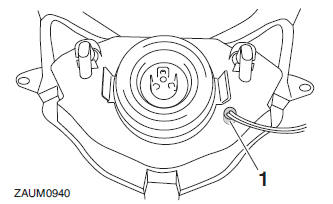 Replacing the auxiliary light bulb (if equipped) 