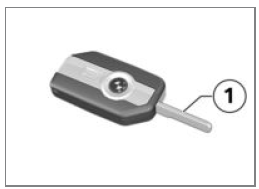 Battery of the radio-operated key is empty, emergency key is not available