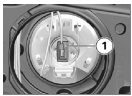 Replacing bulb for high-beam headlight