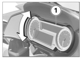 Adjusting instrument panel